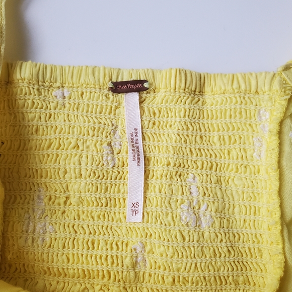 FREE PEOPLE Beautiful Fleurs Embroidered Lace Top - XS - Picture 6 of 7